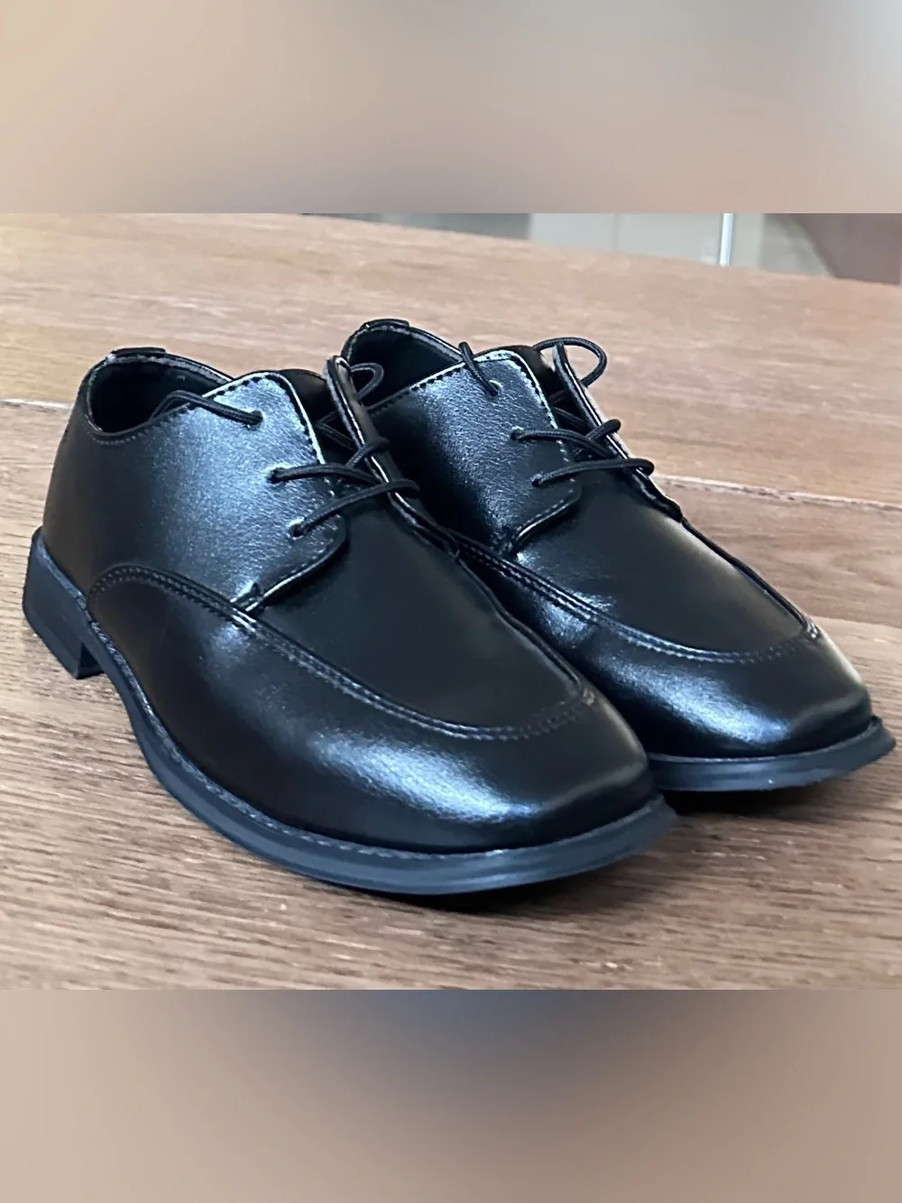 Sonoma Boys Black Lace-Up Dress Shoe size 2M